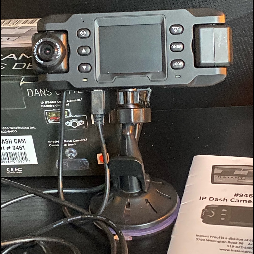 Instant Proof Dual Lens Dash Cam with GPS Tracking